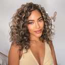 Toyotress Ocean Wave Crochet Hair - 12 Inch 8 Packs Brown Mix Blonde Crochet Braids Deep Twist Synthetic Braiding Hair Extensions (12 Inch, P4/27-8P)