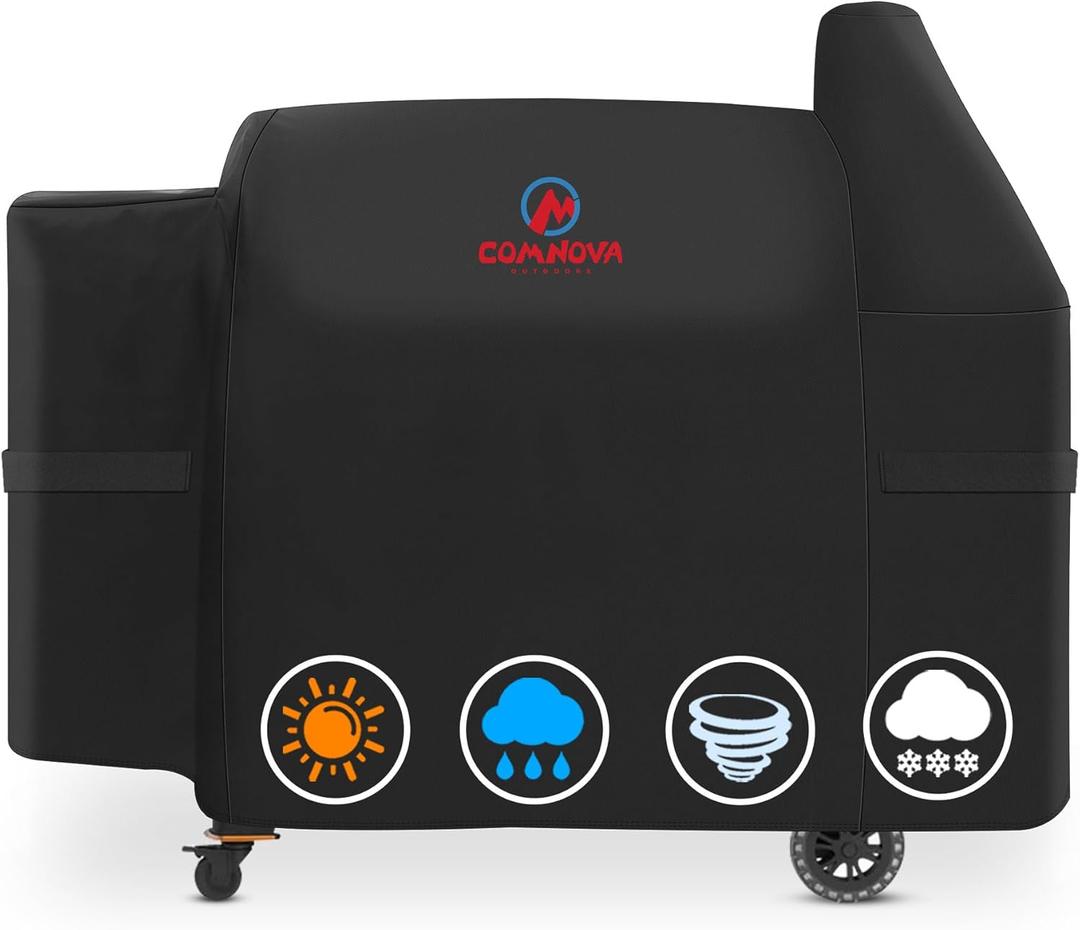 Comnova Grill Cover for Pit Boss Austin XL - 600D Wood Pellet Smoker Cover for Pitboss 1000 Series, Premium Pellet Cover for Pit Boss Austin XL 1000, Rancher XL 1000, 1100 Pro, 1150, and Z Grill 1000
