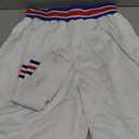 Mens Basketball Shorts Space Movie Short Sport Pants for 90s Hip hop Party Clothing White M