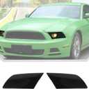 JeCar Front Headlight Cover Smoked Tint Trim Covers Fit for Ford Mustang 2010-2014