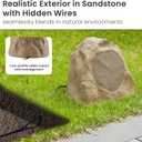 Theater Solutions 2R8S Outdoor Sandstone 8" Rock 2 Speaker Set for Deck Pool Spa Yard Garden
