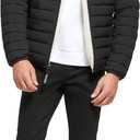 Calvin Klein Men's Lightweight Packable Down Jacket With Fleece Bib and Removable Hood (X-Large)