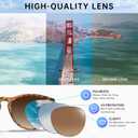STGATN 2 Packs Round & Aviator Polarized Sunglasses for Women Men UV400 Protection (A. Round Matte Tortoise/Gradient Brown + Aviator Gold/Gradient Brown)