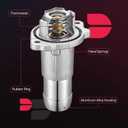 BDFHYK 902-847 Upgrade Aluminium Coolant Thermostat Housing Assembly Compatible with Hummer H3 H3T, compatible with Chevy Colorado, compatible with GMC Canyon 2.8L 2.9L 3.5L 3.7L Replace 12622316