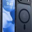 CANSHN Magnetic Compatible with iPhone Air Case(6.5 Inch), Upgraded [Full Camera Protection] [Compatible with Magsafe] [Translucent Matte] Shockproof Phone Cover for iPhone 17 Air Case,Black