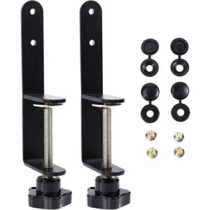 ULTECHNOVO Pegboard Bracket Clip Pegboard Hook Mounting Clamp for Desktop Fixing Includes Screws and Screw Caps 2 Pack 6.69 X 2.04 X 1.37 in