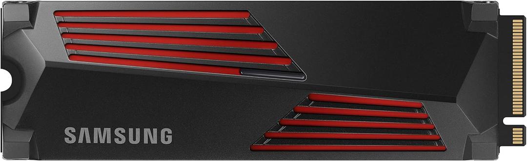 SAMSUNG 990 PRO w/ Heatsink SSD 2TB, PCIe Gen4 M.2 2280 Internal Solid State Hard Drive, Seq. Read Speeds Up To 7,450MB/s for High End Computing, Workstations, Compatible w/ PlayStation 5, MZ-V9P2T0CW. Sealed