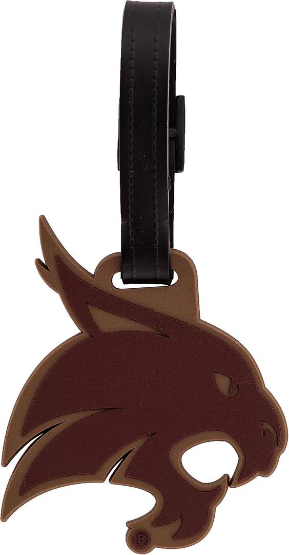 Desert Cactus Texas State University Luggage Tag  Official TXST Bobcats Travel ID Tag for Suitcases, Bags, and Carry-Ons (Design A)