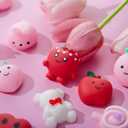 JOYIN 36 Packs Valentines Day Mochi Squishy Toys, Stress Relief Fidget Toy, Cute Miniature Novelty Squeeze Toys for Kids Valentine's Party Favors, School Classroom Gift Exchange and Goody Bag Filler