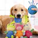 3 Pack Squeaky Dog Stuff Set for Small Medium Large DogsPet Use Only (Frog,Hippo,Pig)