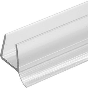 Prime-Line M 6264 Shower Door Bottom Seal, For Frameless Doors, 3/8 In., Clear Vinyl (Single Pack)