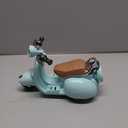 Mini Electric Doll Scooter Vehicles Toy Available Funny Doll Accessory with Music & Lights Could Rotate 360 Cute Plastic Scooter Toy Ornaments(Battery Not Included) (Blue)