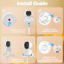 Universal Baby Monitor Mount 2026 Upgraded - Adjustable Gooseneck Flex Stand for Crib - Secure Clip Clamp Holder Compatible with HelloBaby HB6550/HB65/HB66, Nanit Pro, VTech & Most Baby Monitors