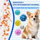 2 Pcs Tough ETPU Dog Balls for Aggressive Chewers - Bouncy, Interactive Floating Chew Toys for Fetch & Water Play with Small Medium Dogs