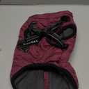 Dog Winter Coat,Warm Jacket Paded Fleece Pet Vest with Built in Harness,Windproof Reflective Cozy Adjustable Snow Pet Coat Clothes with Zipper for Small Medium Large Dogs (Purple), Size M