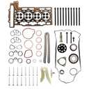 Engine Timing Chain Kit W/Sprocket & Head Gasket Set with Bolts & Intake Air-out Valve, For Mini Cooper R55 R56 2007-2012#OE 20606049609 9815416 ES72451 1134754718 11347587470 11314609483
