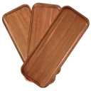 HOMKULA Acacia Wood Serving Platters and Trays - 14" x 5.5" Wooden Mini Charcuterie Boards, Small Cheese Board, Rectangle Wooden Tray for Kitchen Counter, Bathroom, Home Decor, Party (3, 14"X5.5")