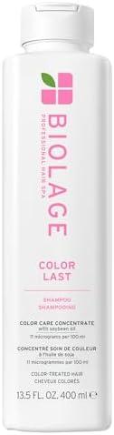 Amazon.com: Biolage Color Last Shampoo - For Color-Treated Hair, Nourishes, Strengthens, Hydrates and Adds Shine, Soybean Oil & Stearic Acid, Paraben & Mineral Oil-Free, Vegan, 13.5 Fl Oz : Beauty & Personal Care