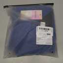 WDIRARA Men's Sheer Mesh See Through Glitter Button Front Long Sleeve Shirt Tops (XX-Large, Deep Blue)