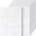 Mr. Pen- Blank Puzzle Bulk, 24 Pack, 9 Pieces/Pack, 5.5" x 4", White Puzzle, Blank Puzzles to Draw on