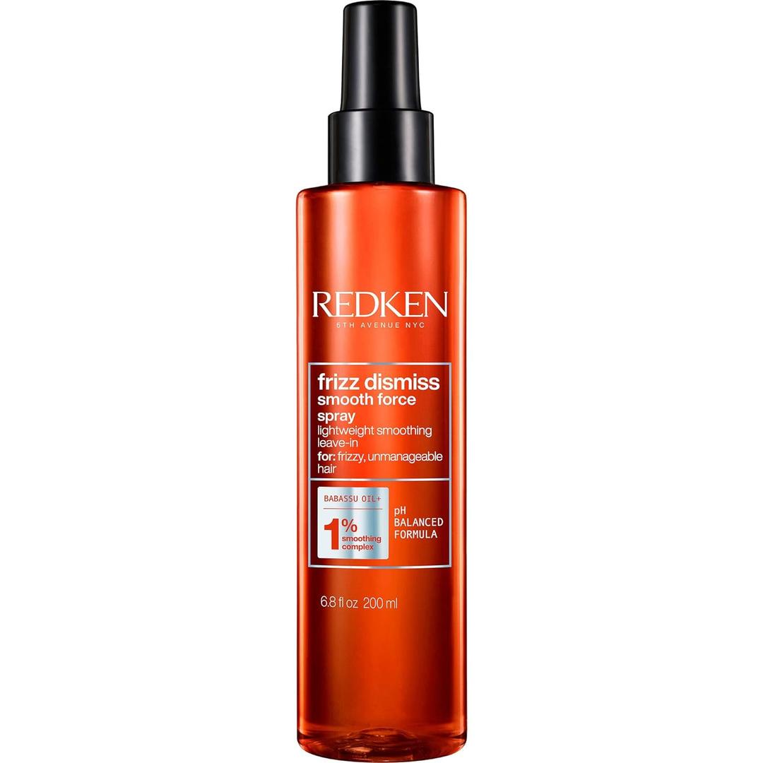 Redken Frizz Dismiss Smooth Force Leave-In Spray For Frizzy and All Hair Types - Lightweight - Detangles, Controls Frizz and Smooths Hair (6.8 Fl Oz (Pack of 1))