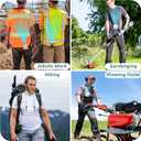 2 x CIVPOWER Portable Waist Clip Fan: 20000 RPM Turbo Cooling - Rechargeable 8000 mAh Battery and LED Display - 5 Speed Belt Fan on Shirt for Outdoor/Jobsite/Camping/Travel - White