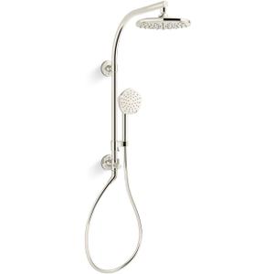 KOHLER 27118-G-SN Hydrorail-R Occasion Arch Shower Column Kit With Rainhead And Handshower 1.75 Gpm in Vibrant Polished Nickel