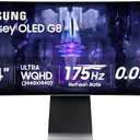 Samsung 34' Odyssey G85SB Series QD-OLED Ultra WQHD Curved Gaming Monitor, 175Hz, 0.03ms, DisplayHDR True Black 400, AMD FreeSync Premium Pro, Advanced Game Streaming, LS34BG850SNXZA