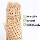24" Width Cane Webbing 3.3Feet, Natural Rattan Webbing for Caning Projects, Woven Open Mesh Cane for Furniture, Chair, Cabinet, Ceiling, Basket