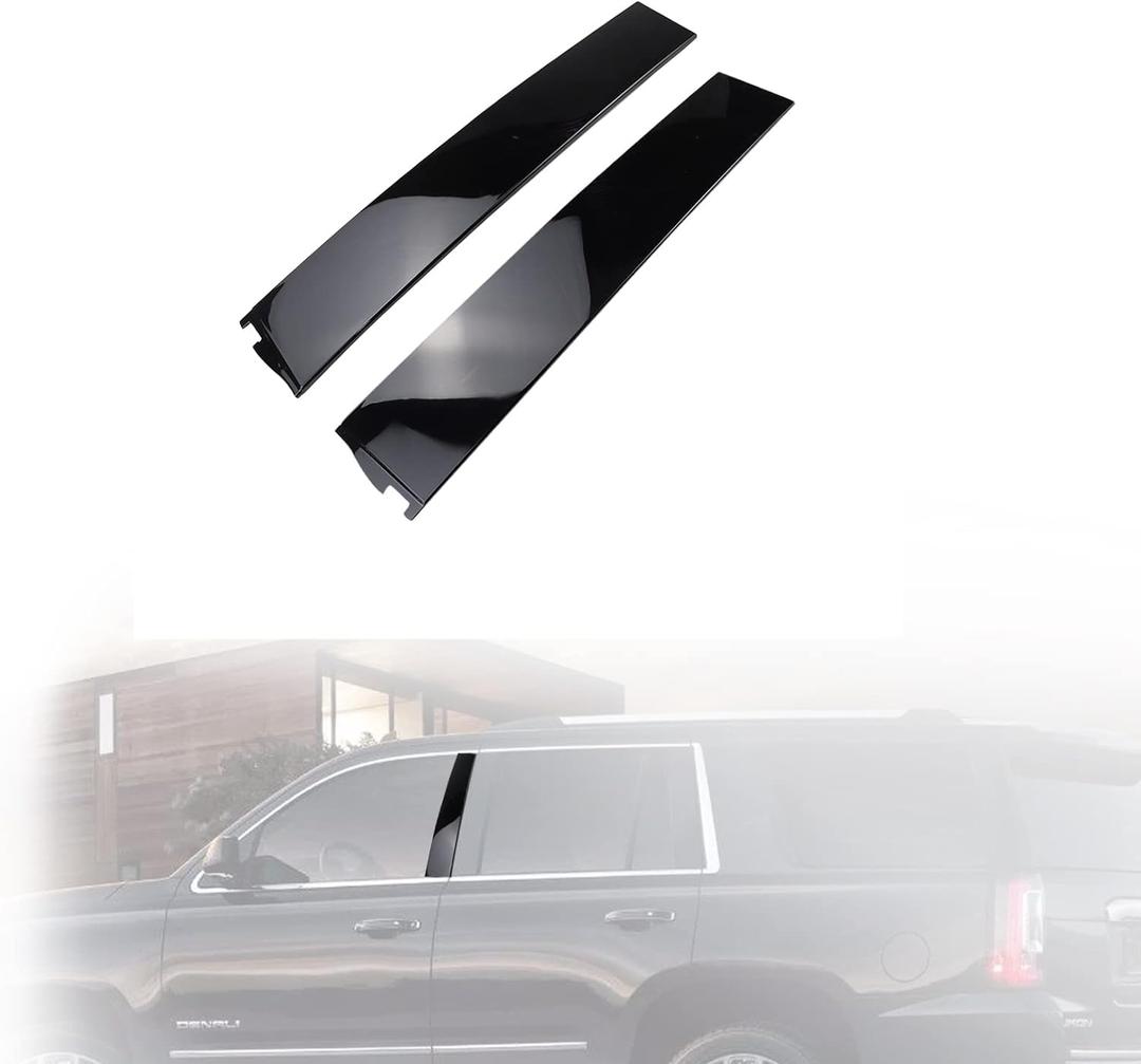 2pcs Front Driver & Passenger Side Windshield Outer Pillar Trim Molding Kit Fits for GMC Yukon XL/Chevy Suburban Tahoe/Cadillac Escalade 2015 2016 2017 2018 2019 2020 Replaces 926-241 926-242