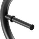 HealthCraft Plus Series Bathroom Grab Bar & Toilet Paper Holder (Matte Black)