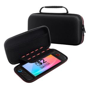 VGBUS Carrying Case for Nintendo Switch 2 2025,Protective Hard Portable Travel Carry Case Shell Pouch with Pockets for Switch 2 Accessories-Black