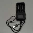 Dlyfull 18650 Battery Charger 2 Bay, LCD Display Lithium Battery Charger with USB-C Speed Charging, Independent Slot for 3.7V Li-ion 21700 26650 10340 16340 17335 17500 22650 Rechargeable Batteries