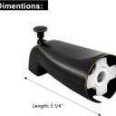 Slip Fit Tub Spout with Pull-Up Diverter for 1/2 inch Copper Tube, Oil-Rubbed Bronze