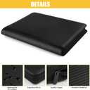 GERMUN Toploader Binder, Holds 288 Toploaders, 9 Pocket Top Loader Binders with Sleeves for 3 x 4'' Toploaders, Double-Sided Pocket Top Loader Storage Binder, Trading Card Binder - Carton Black