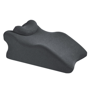 Memory Foam Wedge Pillow for Sleeping, Reading and Back Support, Intimacy Pillow Ergonomic Bed Pillow for Acid Reflux, Back Pain Relief with Washable Cover- Dark Grey