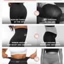 FeelinGirl Leggings for Women Tummy Control High Waisted Compression Leggings Seamless Shapewear Pants Non-See-Through (Black, M)