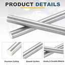 uxcell 10 Pcs 304 Stainless Steel Round Rod, 3/16" Diameter, 18"(450mm) Length Metal Solid Shaft Rods, Steel Stick Lathe Bar Stock for Crafts DIY Models Plane Ship Cars