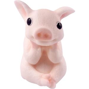 Big Hand Painted Pig Squishy ToysPink Large Cute Ultra Soft Kitty Squeeze Fidget Toys for Stress Relief ,Kawaii Squishies Sticky Animal Toys for Adults Kids, Sensory Balls Toys for Autism, 