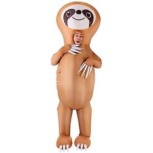 Morph Sloth Inflatable Costume Adult, Inflatable Costume Sloth, Sloth Halloween Costume, Inflatable Sloth Costume, Blow Up Sloth Costume, Inflatable Costumes Adult Funny