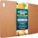 Dishwasher Safe Cutting Boards for Kitchen - Extra Large Composite Wood Cutting Boards - Thin, BPA Free & Eco-Friendly Chopping Board (18 x 12 Inch, Natural)