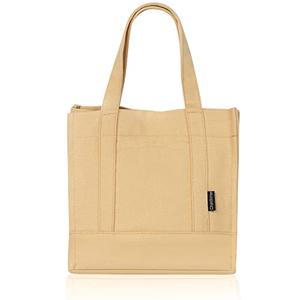 Chamboise Mini Tote Bag - Stylish & Compact Canvas Tote with Snap Closure, Ideal for Daily Use & Casual Outings (Beige)