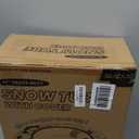 SULDUO 47''Heavy Duty Snow Tube with Premium Canvas Cover and 4 Foam Filled Handles, 2 Pack Inflatable Snow Sled for Kids and Adult, Thickened Hard Bottom Snow Tubes for Winter Outdoor Fun Sledding