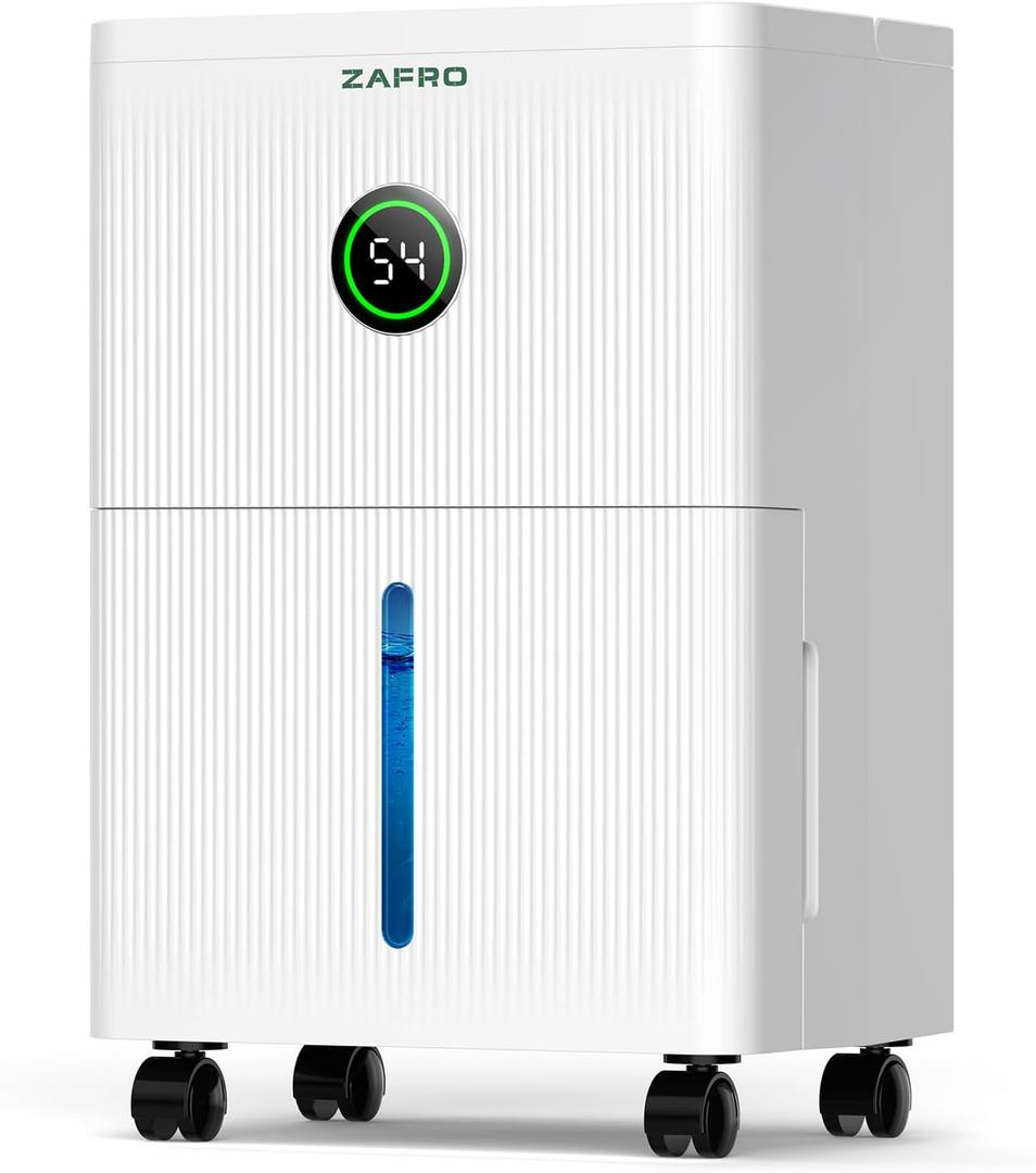 ZAFRO 1600 Sq.Ft Dehumidifiers for Home and Basement with Drain Hose, Ultra Quiet 41dB, Energy Saving Max 21 Pints Dehumidifier with Auto or Manual Drainage, Auto Defrost, Three Modes, Dry Clothes