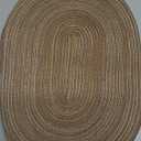 Noctiflorous Woven Oval Braided Placemats Set of 6-12 x 17.5 Inch Washable Non-Slip Heat Resistant Table Mats for Kitchen and DiningBrown, 6