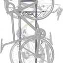 Bike Rack for Garage & Home by Delta Cycle - No Drilling Required - Fully Adjustable Gravity Storage Rack for Any Style Bicycle - Freestanding Vertical Rack