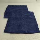 Brawarm Throw Pillow Covers Decorative 18 X 18 Inches Pack of 2 Cozy Chenille Cushion Cases for Couch Sofa Bed Living Room Home Navy Blue