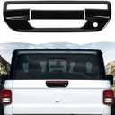 RT-TCZ Tailgate Handle Cover Rear Door Handle Cover Trim Decoration Exterior Accessories for Jeep Gladiator JT 2018-2024 (Black)