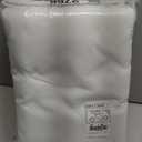 NICETOWN 100% Blackout Window Curtain Panels, Cold and Full Light Blocking Drapes with Black Liner for Nursery, 84 inches Drop Thermal Insulated Draperies (White, 2 Pieces, 52 Wide Each Panel)