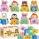 SpringFlower 24 Pack Valentines Day Cards for Kids School with Camera Viewers Toy Set, Valentines Day Gifts Cards for Kids Classroom Exchange, Valentines Party Favors Prizes for Boys Girls